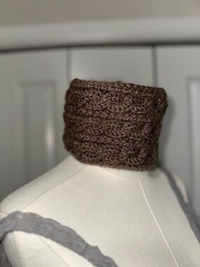 Brown Crochet Ear Warmer